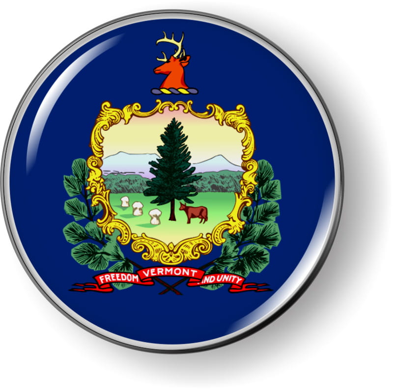 Vermont - State Flag Emblem